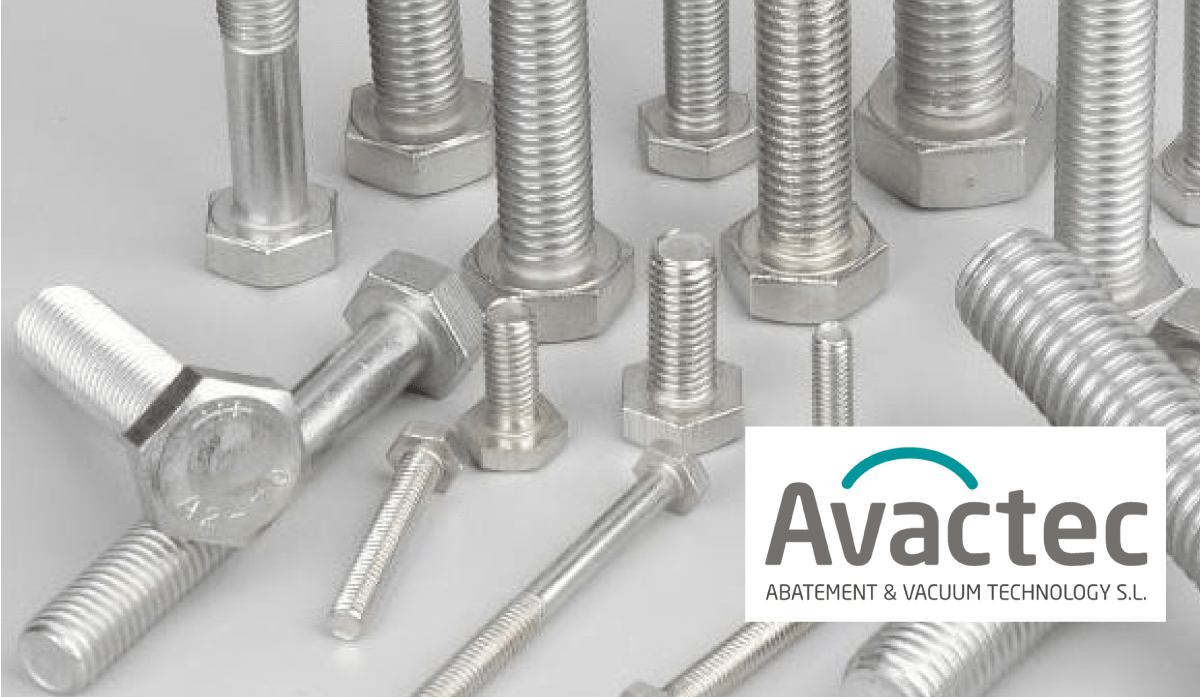 Avactec can now offer screws, nuts and washers for vacuum applications