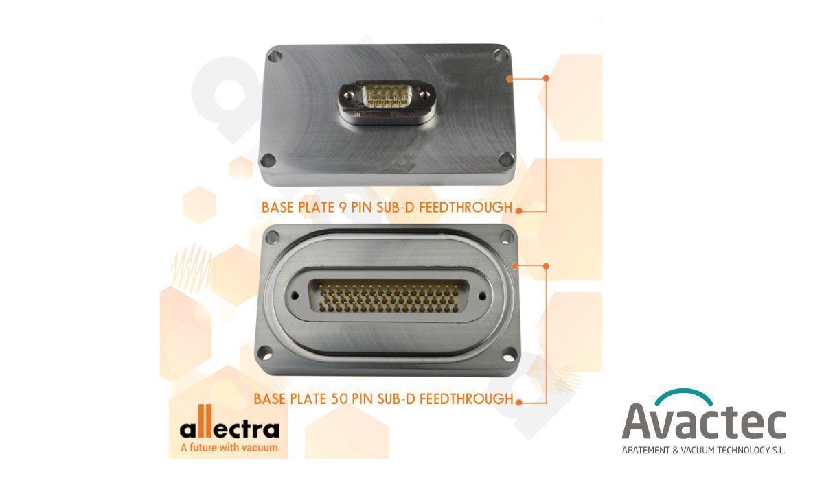 Allectra ahora ofrece una serie especial de avances Sub-D sellados de junta tórica de cambio rápido en placas base de tamaño fijo